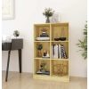 Book Cabinet 70x33x110 cm Solid Pinewood – Brown