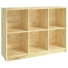 Book Cabinet 104x33x76 cm Solid Pinewood – Brown