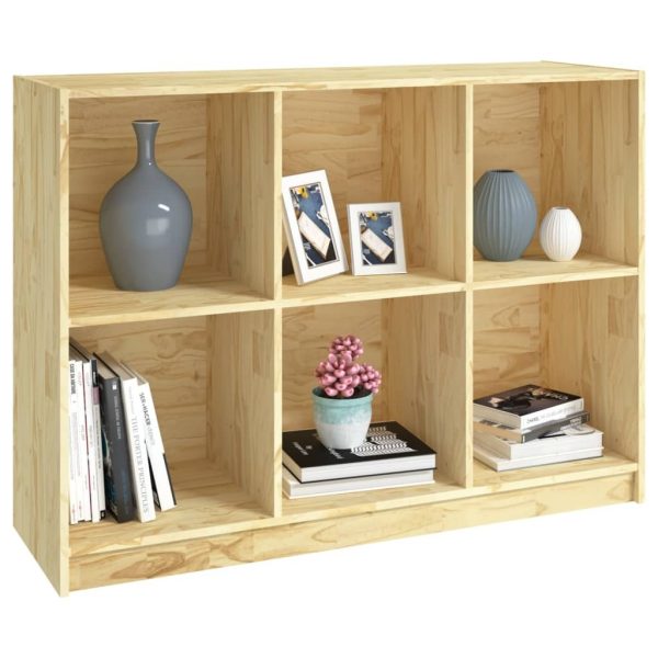 Book Cabinet 104x33x76 cm Solid Pinewood – Brown