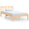 Asbury Bed Frame Solid Wood Pine – Brown, SINGLE