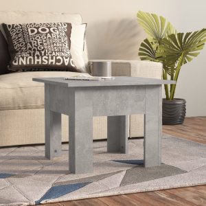 Coffee Table 55x55x42 cm Engineered Wood – Concrete Grey