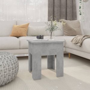 Coffee Table 40x40x42 cm Engineered Wood – Concrete Grey
