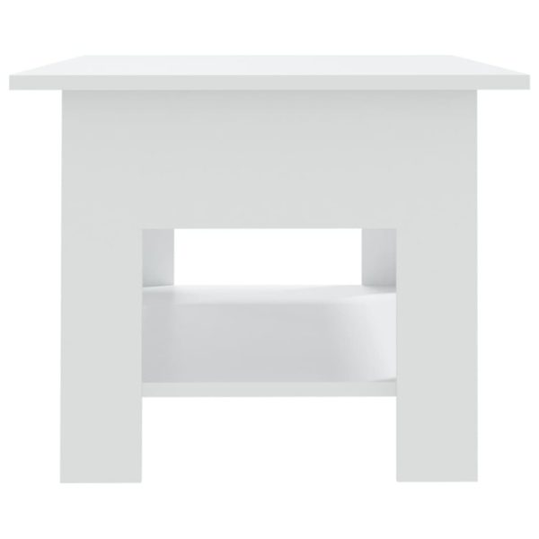 Coffee Table 102x55x42 cm Engineered Wood – White