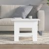 Coffee Table 55x55x42 cm Engineered Wood – White