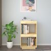 Book Cabinet Solid Pinewood – 40x35x71 cm, Brown