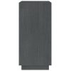 Book Cabinet Solid Pinewood – 40x35x71 cm, Grey