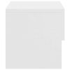 Cheney Wall-mounted Bedside Cabinet – White, 1