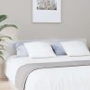 Bed Headboard 200×1.5×80 cm Engineered Wood – White