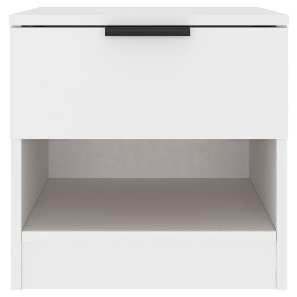 Snodland Bedside Cabinet Engineered Wood – White, 1
