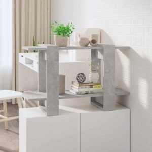 Valinda Book Cabinet/Room Divider 80x30x51 cm – Concrete Grey