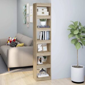 Paramount Book Cabinet/Room Divider 40x30x198 cm – Sonoma oak