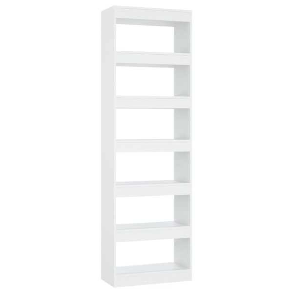 Boerne Book Cabinet/Room Divider 60x30x198 cm – White