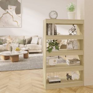 Northfield Book Cabinet/Room Divider 80x30x135 cm Engineered Wood – Brown