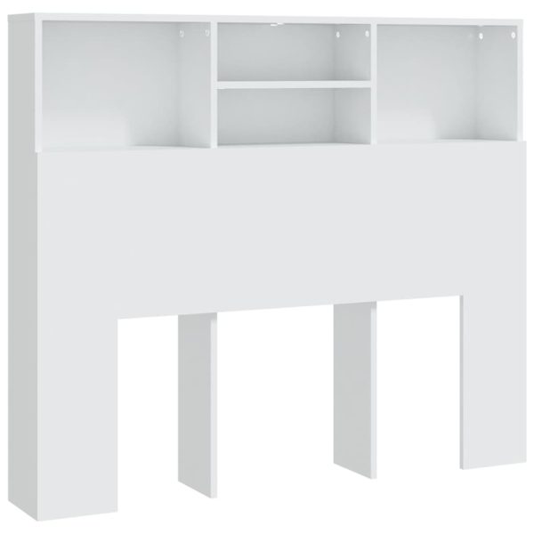 Headboard Cabinet 120x19x103.5 cm – White