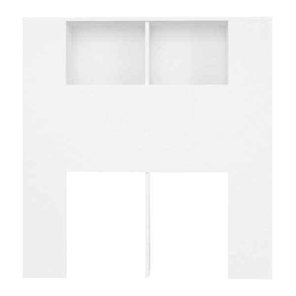 Headboard Cabinet 100×18.5×104.5 cm – White