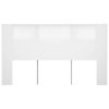 Headboard Cabinet 180×18.5×104.5 cm – White