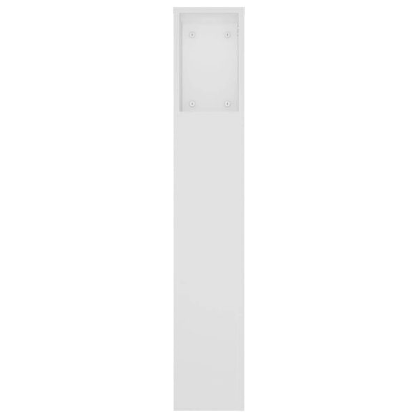 Headboard Cabinet 180×18.5×104.5 cm – White