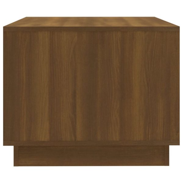 Coffee Table 102.5x55x44 cm Engineered Wood – Brown Oak