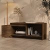Okmulgee TV Cabinet 90x35x40 cm Engineered Wood – Brown Oak