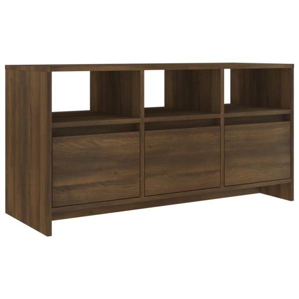 Glassboro TV Cabinet 102×37.5×52.5 cm Engineered Wood – Brown Oak