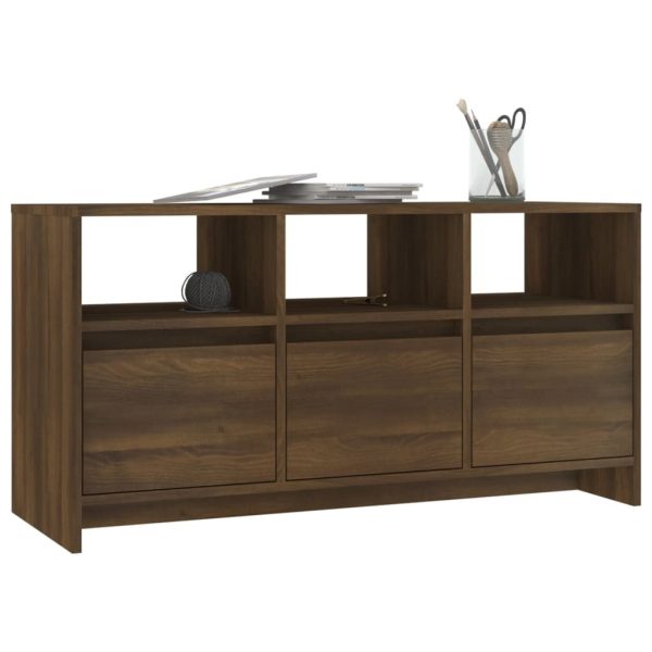 Glassboro TV Cabinet 102×37.5×52.5 cm Engineered Wood – Brown Oak