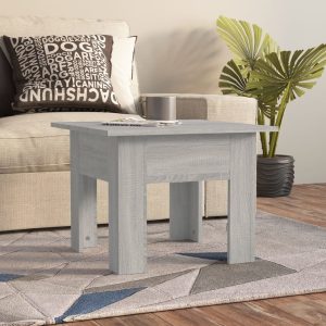 Coffee Table 55x55x42 cm Engineered Wood – Grey Sonoma