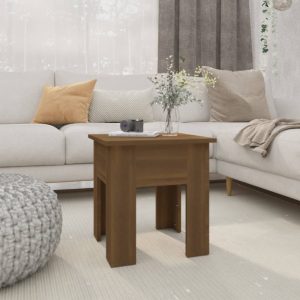 Coffee Table 40x40x42 cm Engineered Wood – Brown Oak