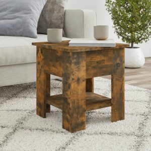 Coffee Table 40x40x42 cm Engineered Wood – Smoked Oak