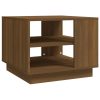 Coffee Table 55x55x43 cm Engineered Wood – Brown Oak