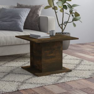 Coffee Table 55.5×55.5×40 cm Engineered Wood – Smoked Oak
