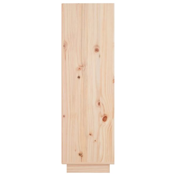 Highboard 37x34x110 cm Solid Wood Pine – Brown