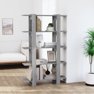 Verona Book Cabinet/Room Divider 100x30x160 cm – Grey Sonoma