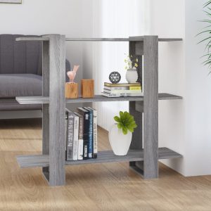 Scenic Book Cabinet/Room Divider 100x30x87 cm – Grey Sonoma