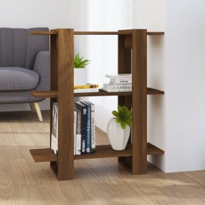 Thorne Book Cabinet/Room Divider 80x30x87 cm – Brown Oak