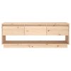 Glenroy TV Cabinet 110.5x34x40 cm Solid Wood Pine – Brown