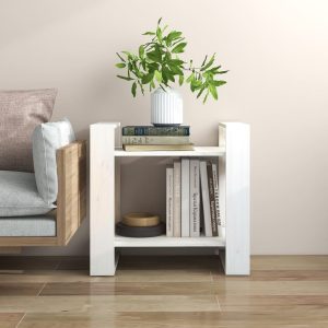 Hastings Book Cabinet/Room Divider 60x35x57 cm Solid Wood Pine – White