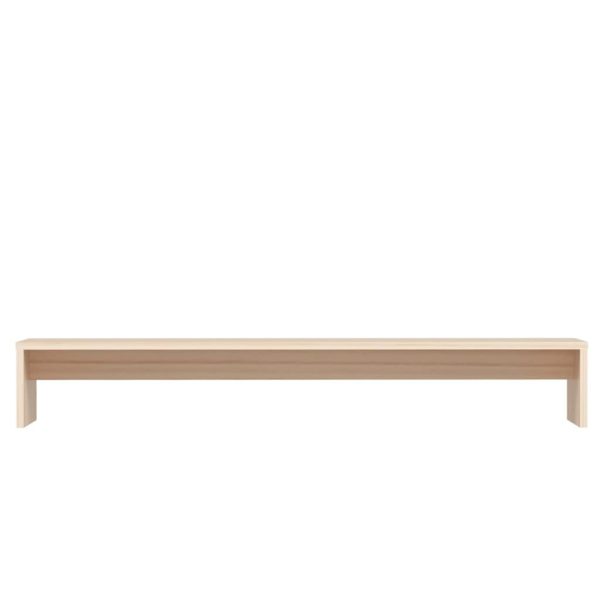 Outer Monitor Stand 100x27x15 cm Solid Wood Pine – Brown