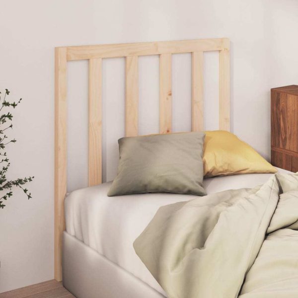 Bed Headboard Solid Wood Pine – 96x4x100 cm, Brown