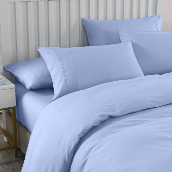 Royal Comfort Bamboo Cooling 2000TC Quilt Cover Set – DOUBLE, Light Blue