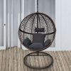 Arcadia Furniture Rocking Egg Chair – Brown and Grey