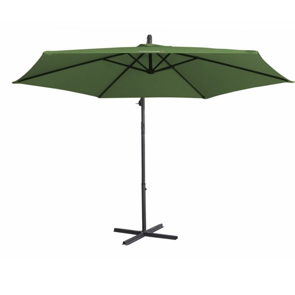 Milano Outdoor – Outdoor 3 Meter Hanging and Folding Umbrella – Green