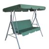 Milano Outdoor Steel Swing Chair – Dark Green