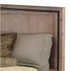 Erina Queen Size Silver Brush Bed Frame in Acacia Wood Construction