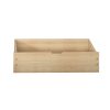 2x Bed Frame Storage Drawers Wooden Timber Trundle For Bed Frame Base – Natural