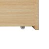 2x Bed Frame Storage Drawers Wooden Timber Trundle For Bed Frame Base – Natural