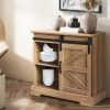 Buffet Sideboard Cabinet Single Sliding Doors Kitchen Storage Cupboard