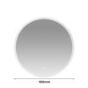 LED Wall Mirror Round Anti-fog Bathroom Mirrors Makeup Light Decor – 90 cm