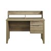 Study Desk with 2 Drawers Natural Wood like MDF Office Desk Table