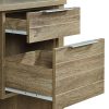 Study Desk with 2 Drawers Natural Wood like MDF Office Desk Table