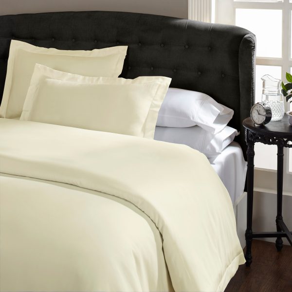 Royal Comfort 1500 Thread count Cotton Rich Quilt cover sets – QUEEN, Ivory